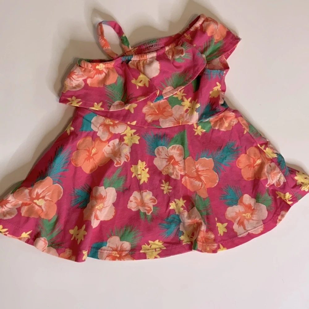 Children’s Place Tropical Pink and Yellow Toddler Dresses